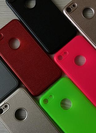 Матовий силіконовий чохол iphone 7/8 в упаковці