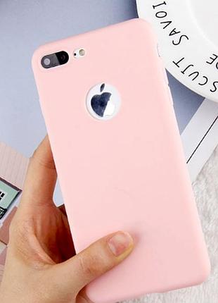 Силіконовий білий чохол для iphone 7+/8+
