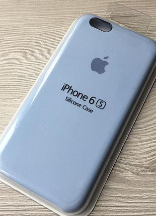Бледно-синий чехол для iphone 6 6s в упаковке микрофибра + soft-touc