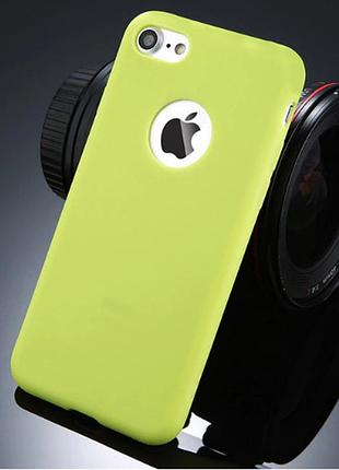 Ультратонкий силиконовый салатовый для iphone 6 6s