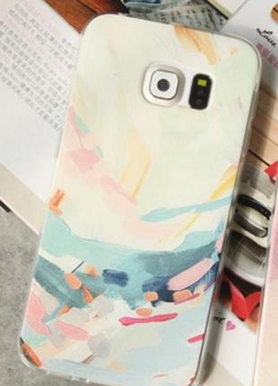 Силиконовый чехол "абстракция" для samsung galaxy s6
