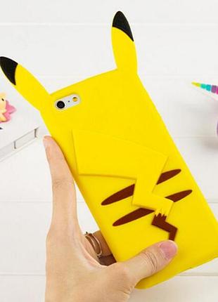 Силіконовий чохол покемон 3d для iphone 5/5s (жовтий)