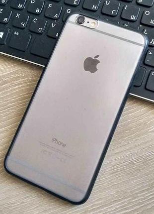Пластиковый черный чехол-бампер для iphone 6 plus