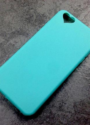 Мятный силиконовый чехол iphone 6/6s с заглушками