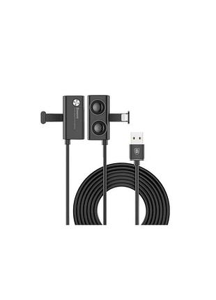 Кабель baseus calxp-b01 gaming suction cup lightning cable 2m чорний