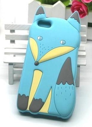 Силіконовий чохол голуба лисиця для iphone 4/4s