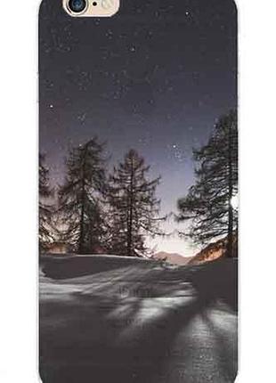 Силіконовий чохол "зима" для iphone 6 plus (малюнок - друк)