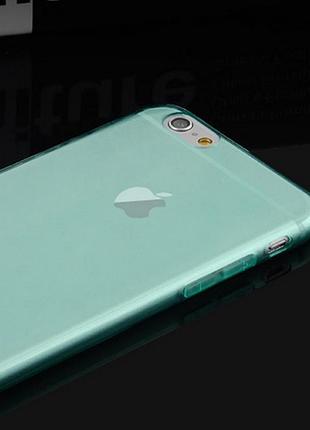Силіконовий блакитний чохол для iphone 6