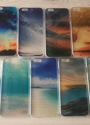 Яркие пластиковые чехлы для iphone 6 6s в 3d