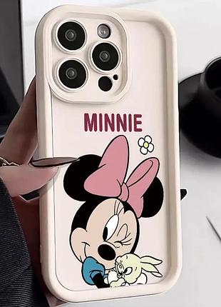 Силиконовый чехол для iphone 13 minnie mouse