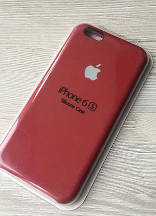 Гранатовий чохол для iphone 6 6s в упаковці мікрофібра + soft-touch