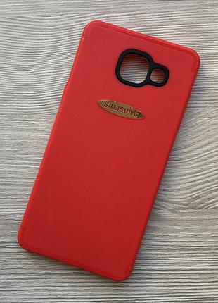 Матовий червоний чохол для samsung galaxy a5 a510 2016 року силіконовий