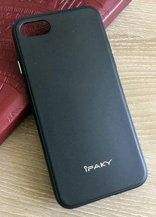 Чорний tpu чохол-накладка ipaky для iphone 7 і 8 iphone