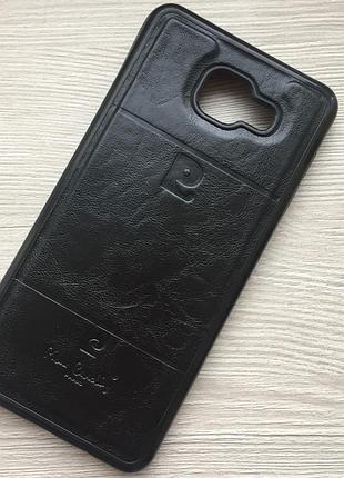 Черная накладка pierre cardin samsung a7 a710 2016год