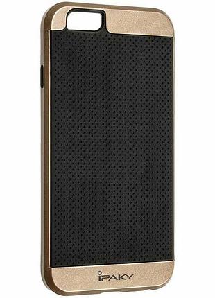 Комбінований захисний чохол-накладка ipaky для iphone 6/6s золотистий