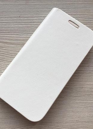 Чохол-книжечка на магніті під шкіру samsung galaxy s4 i9500 біла а упаковці