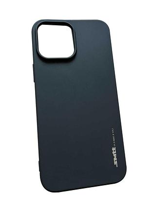 Силіконовий чохол-накладка smtt для iphone 13 pro max black