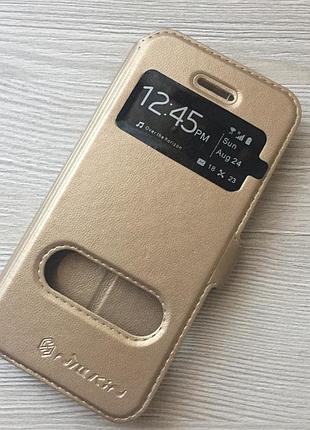 Золотой чехол книжечкой nilkin для iphone 5/5s на магните