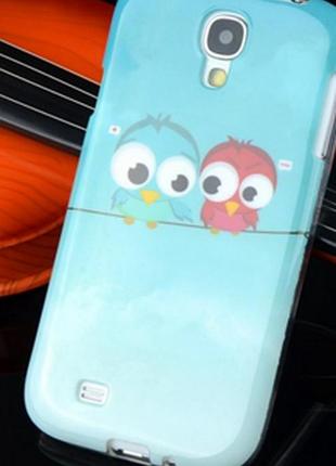 Силиконовый чехол с рисунком для samsung galaxy s4