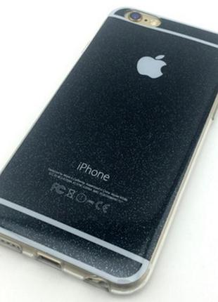 Чехол силиконовый черный хамелеон для iphone 6/6s