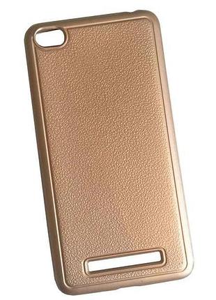 Силиконовый чехол protector fashion case для xiaomi redmi 4a золотистый