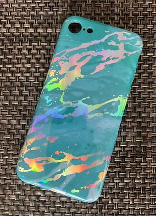 Силиконовый яркий чехол с камнями сваровски для iphone xr