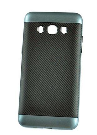 М'який синій чохол-накладка ipaky carbon для samsung galaxy j5 (2016)