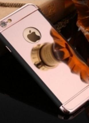 Чехол розовый зеркальный для iphone 5/5s