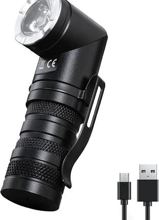 Hautmec аккумуляторный поворотный магнитный светодиодный фонарик 500 люмен ht0378