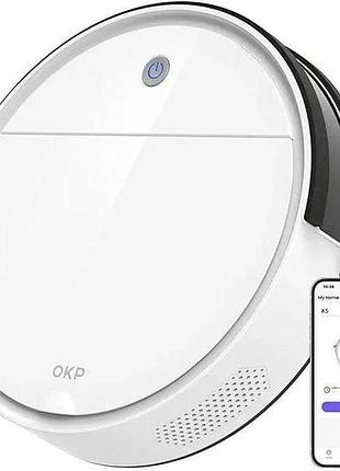Робот-пылесос okp k5 white - сток, б/в состоянии нового
