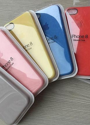Ультратонкий силиконовый чехол для iphone 7+/8+ в упаковке жовтий