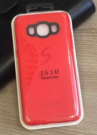 Силиконовый чехол-накладка silicon case для samsung galaxy j5 2016 красный