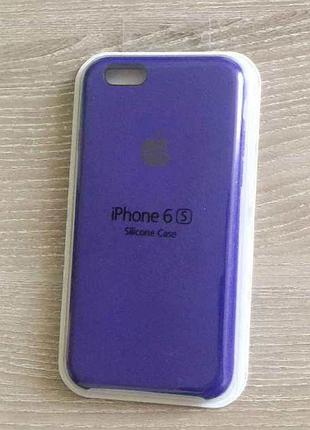 Цветной чехол-накладка silicone case soft touch для iphone 6/6s фиолетовый