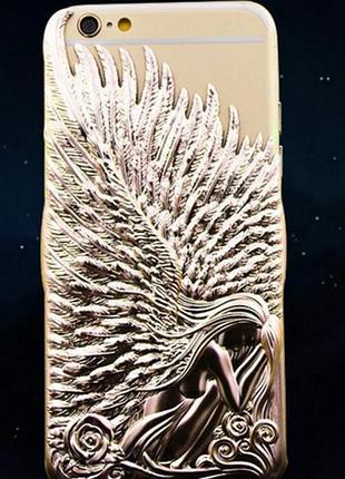 Пластиковый золотой чехол love crazy для iphone 6/6s