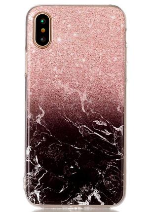 Мраморный №2 силиконовый чехол для iphone x xs 5.8дюймов