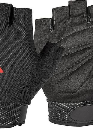 Перчатки для тренинга adidas essential adjustable gloves черный, красный уни xl