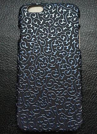 Пластиковая синяя крышка для iphone 6 6s