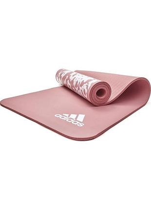 Коврик для йоги adidas tie-dye yoga mat розовый, белый уни 183 х 61 х 1 см