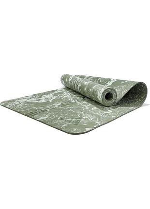 Коврик для йоги adidas camo yoga matte зеленый уни 176 х 61 х 0,5 см