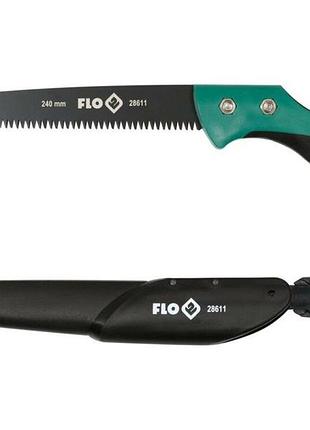 Ножівка садова flo, l= 240 мм, 6 зубів/1", t= 1,2 мм з кобурою [24]