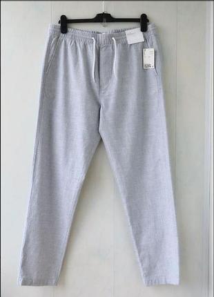 Легкие мужские штаны джоггеры , чиносы h&m l.o.g.g , хлопок