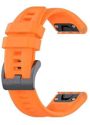 Силиконовый ремешок garmin quickfit 20 мм для fenix 8 (43 мм) / 7s / 6s / 5s, official orange