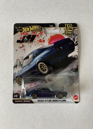 Преміум машинка хот вілс ніссан скайлайн nissan skyline 2000 gt-r lbwk hot wheels premium
