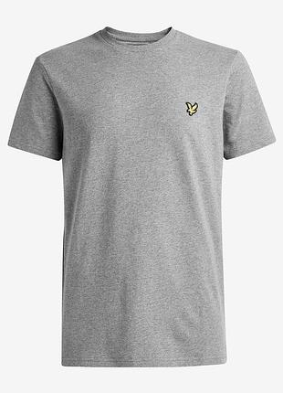 Класична сіра футболка від бренду lyle&scott