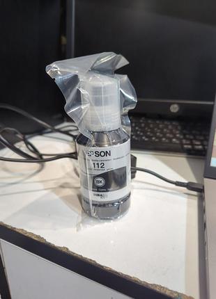 Чернила epson 112 оригинальные новые упакованные черный цвет