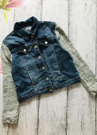Крутая джинсовая куртка ветровка размер s-m