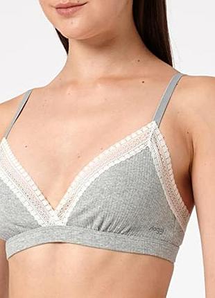 Бюстгальтер без косточек хлопковый sloggi go ribbed bralette