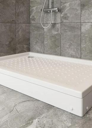 Душевой поддон aquanil conte 70х120x15 см со съемной панелью + сифон в комплекте