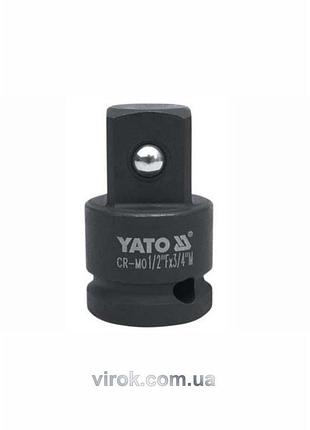 Переходник ударный yato : квадрат 1/2" - 3/4", l=48 мм [40/160]