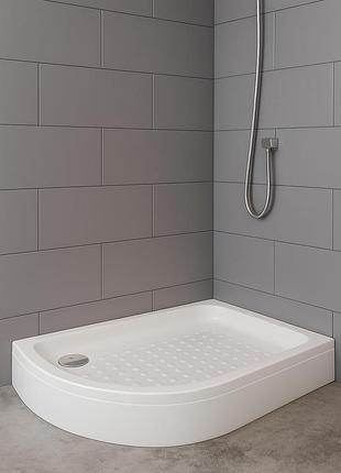 Душевой поддон aquanil dream 120×90×15 см, 1⁄4 кола, правый, со съемной панелью и сифоном в комплекте